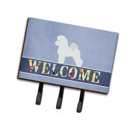 Carolines Treasures Bichon Frise Welcome Leash or Key Holder BB5549TH68